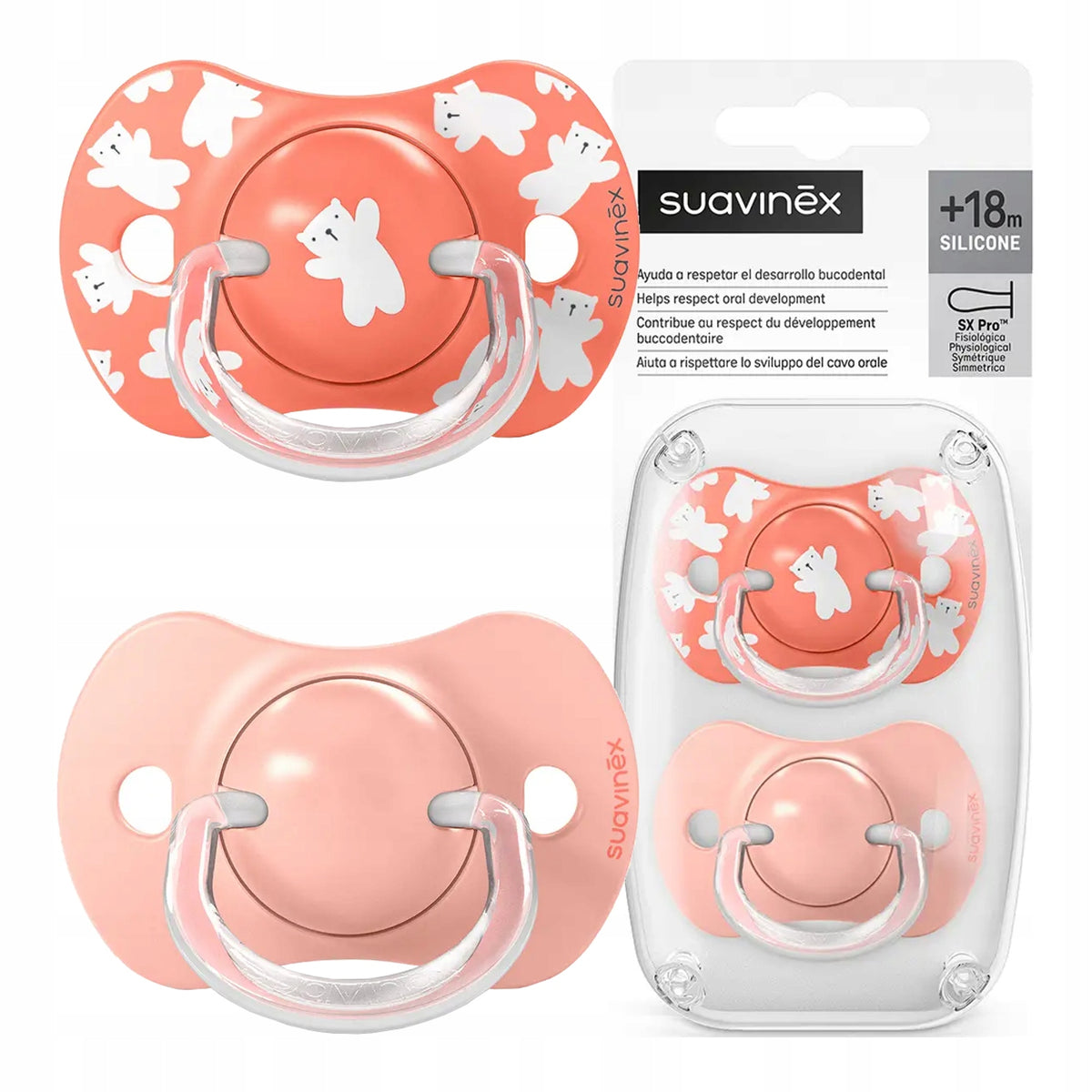 RetailSync:12787 Suavinex Soother Silicone Physiological 18m+ Wild