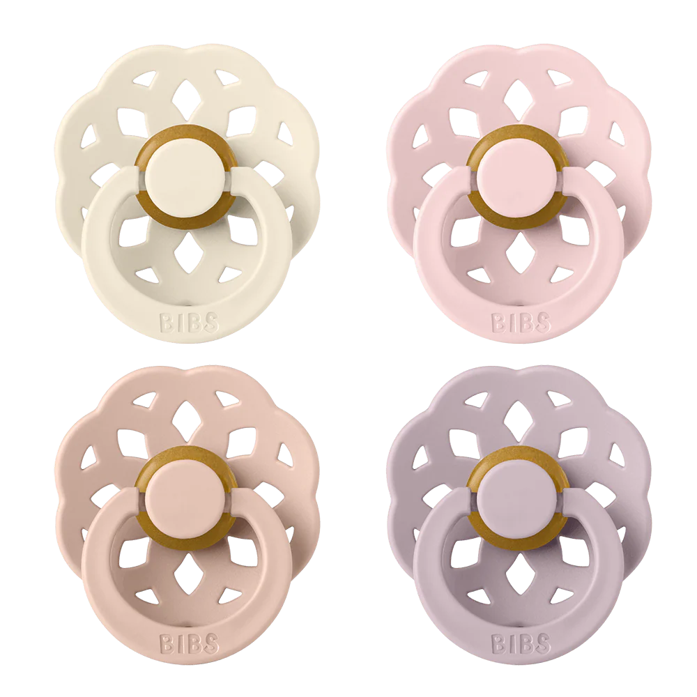 RetailSync:12792 Bibs Soother Boheme 4pk Latex Size 1