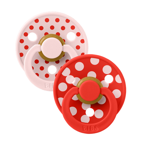 RetailSync:12797 Bibs Soother Colours Studio Latex Size 1 Polka