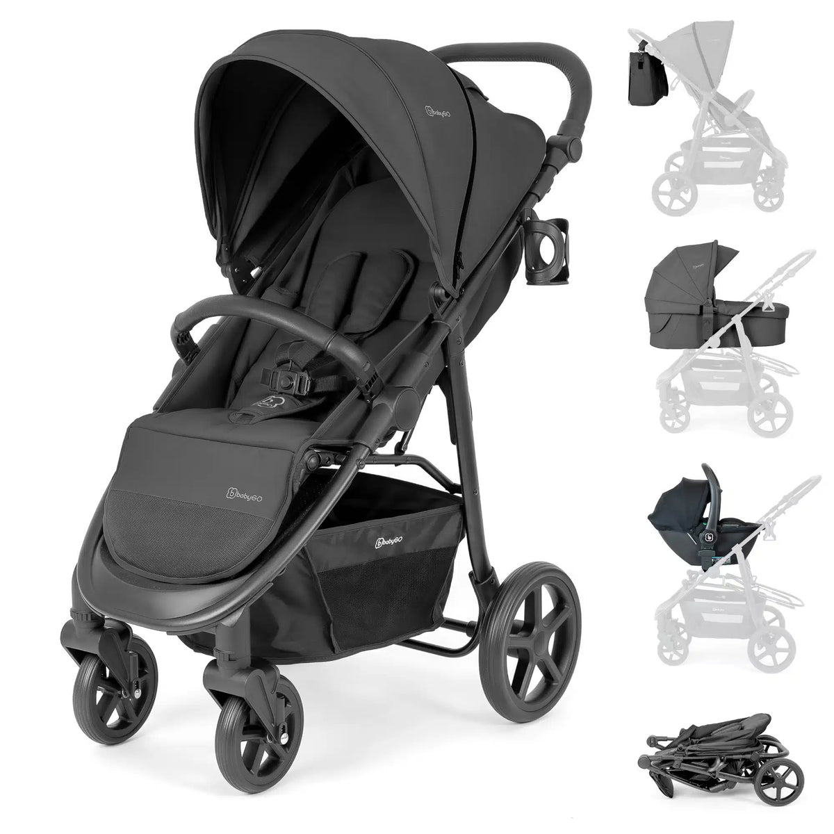 RetailSync:12827 BabyGo EVOLUTION 3 in 1 Complete Travel System