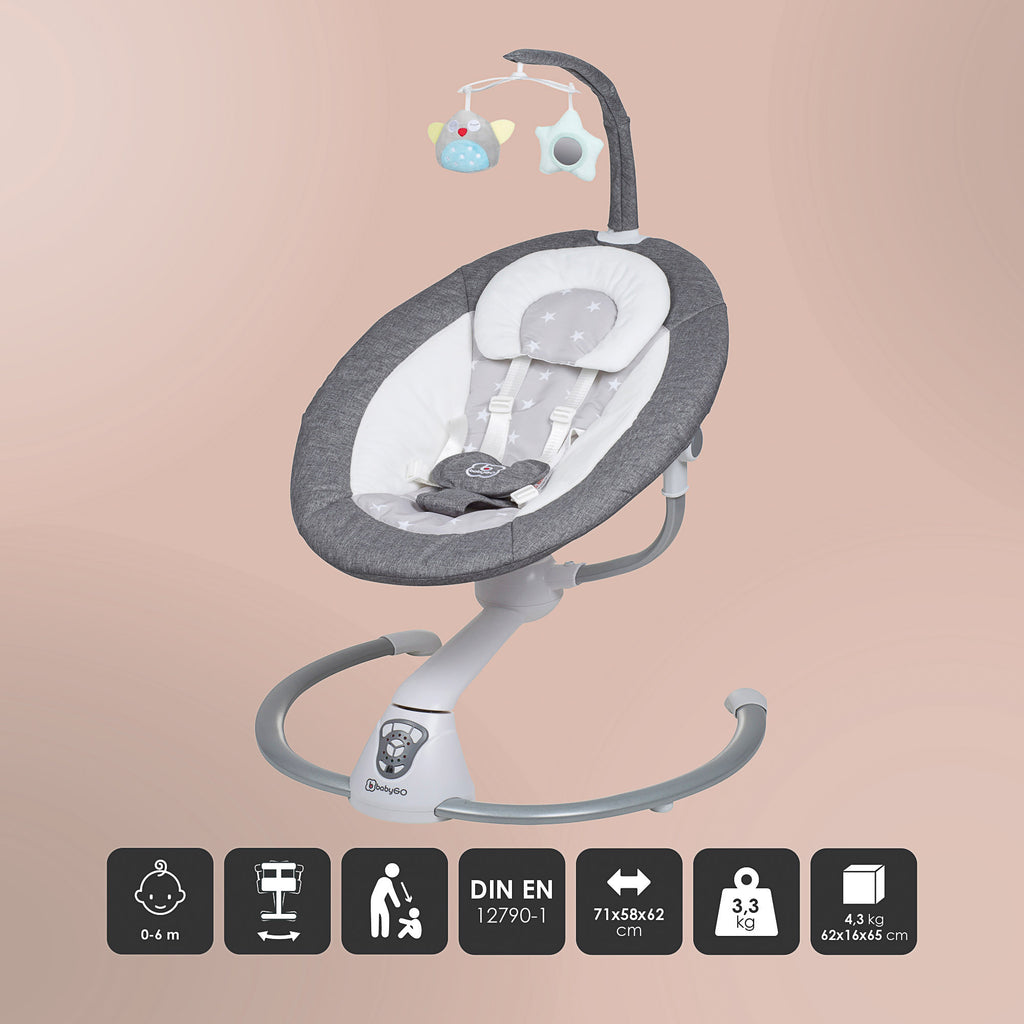 RetailSync:12869 BabyGo HOMEY Swing Wooden Frame
