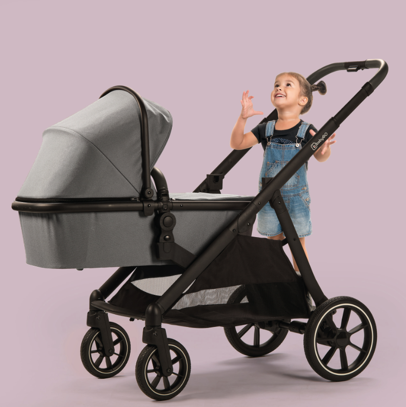 RetailSync:12886 BabyGo DUO Twin Stroller - Seats & Bassinets inc. Adapters