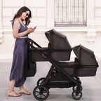 RetailSync:12889 BabyGo DUO Twin Stroller - Seats & Bassinets inc. Adapters