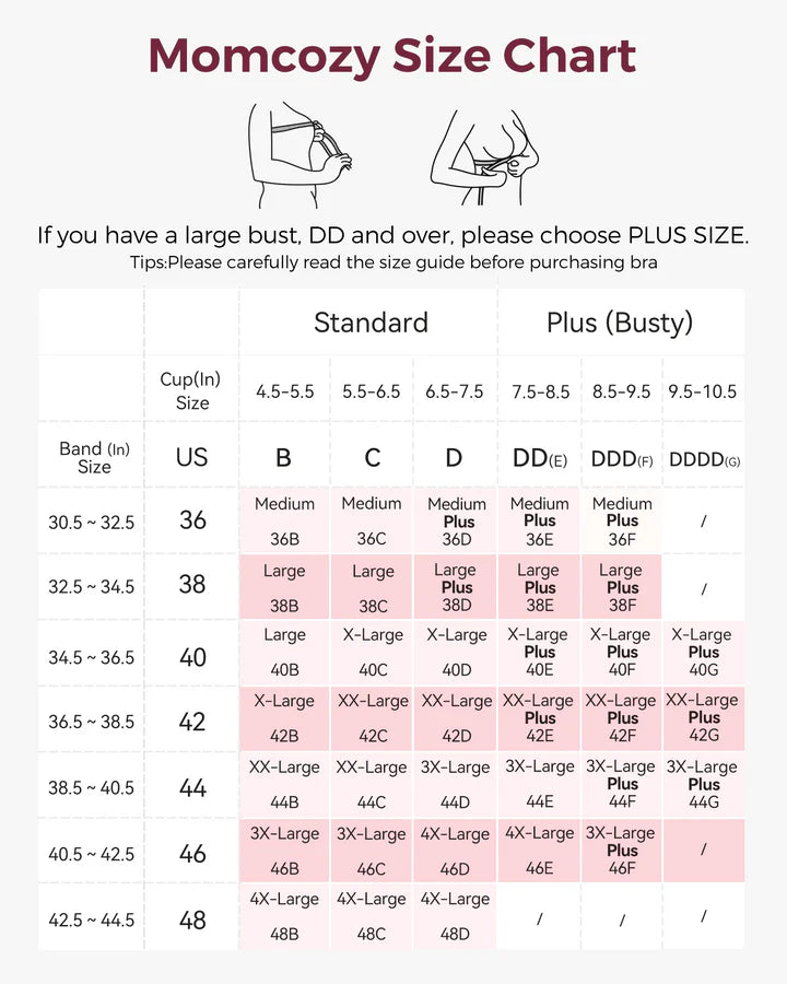 RetailSync:13031 MomCozy Stylish V Jelly Strip Lift Nursing Bra Oyster Pink