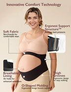 RetailSync:13132 MomCozy Ergonest Maternity Belly Band Black