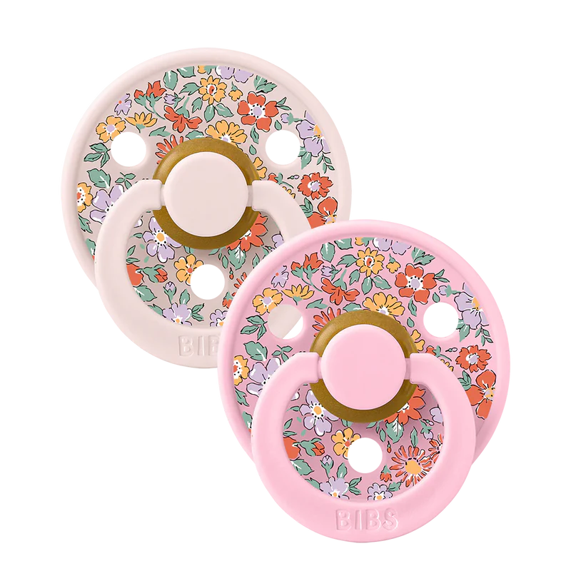 RetailSync:13287 Bibs Soother Colours x Liberty Oscar Meadow Latex Size 1