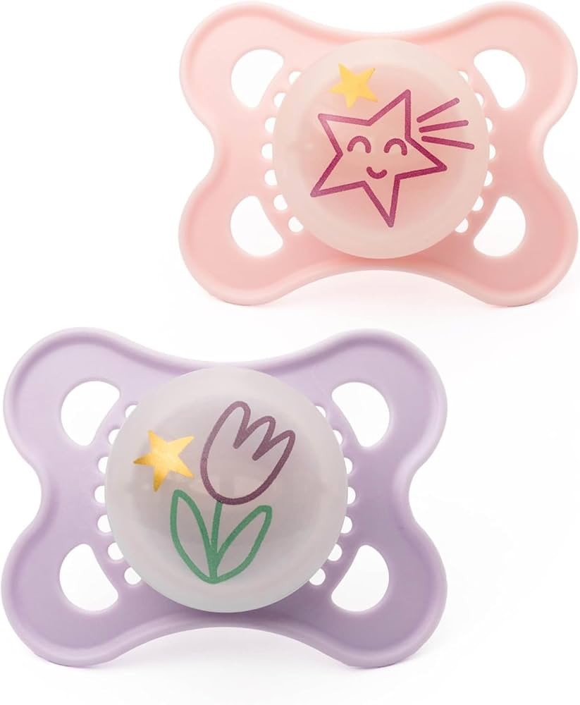 RetailSync:8539 Mam Soother Original Night 0/6m 2pk Girl
