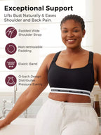 RetailSync:13408 MomCozy Low Impact Sports Nursing Bra Black