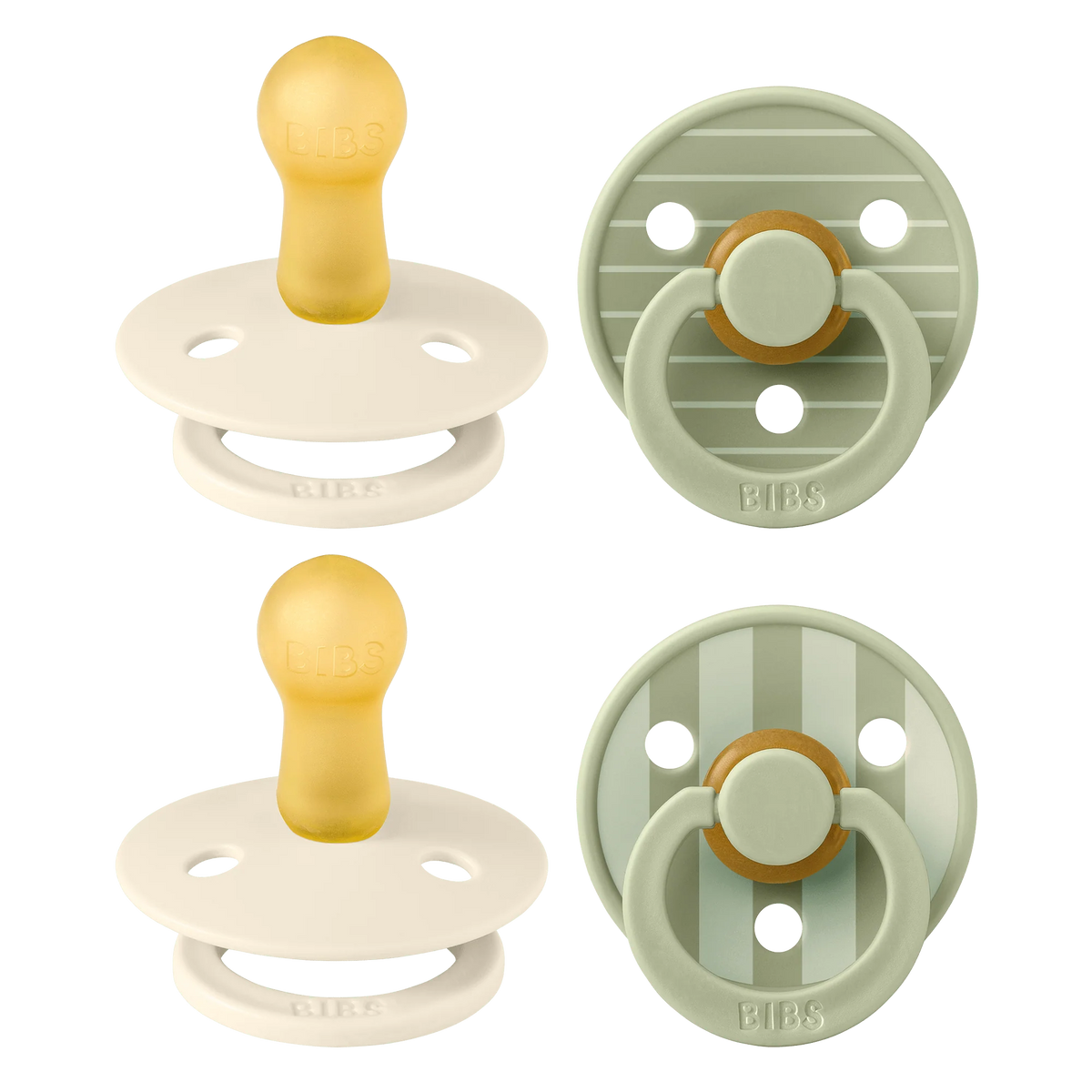 RetailSync:13437 Bibs Soother Studio 4pk Latex Size 2 Pin