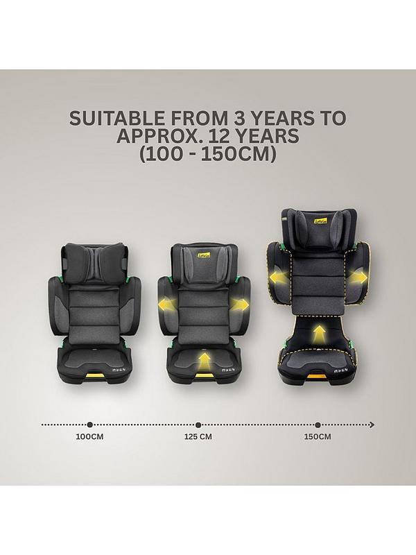 RetailSync:13808 Jovikids Rober+ Portable Highback Booster i-Size 100-150cm w/Travel Bag