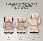 RetailSync:13813 Jovikids Rober+ Portable Highback Booster i-Size 100-150cm w/Travel Bag