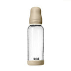 RetailSync:13853 Bibs Baby Glass Bottle Round Latex 240ml Medium Flow