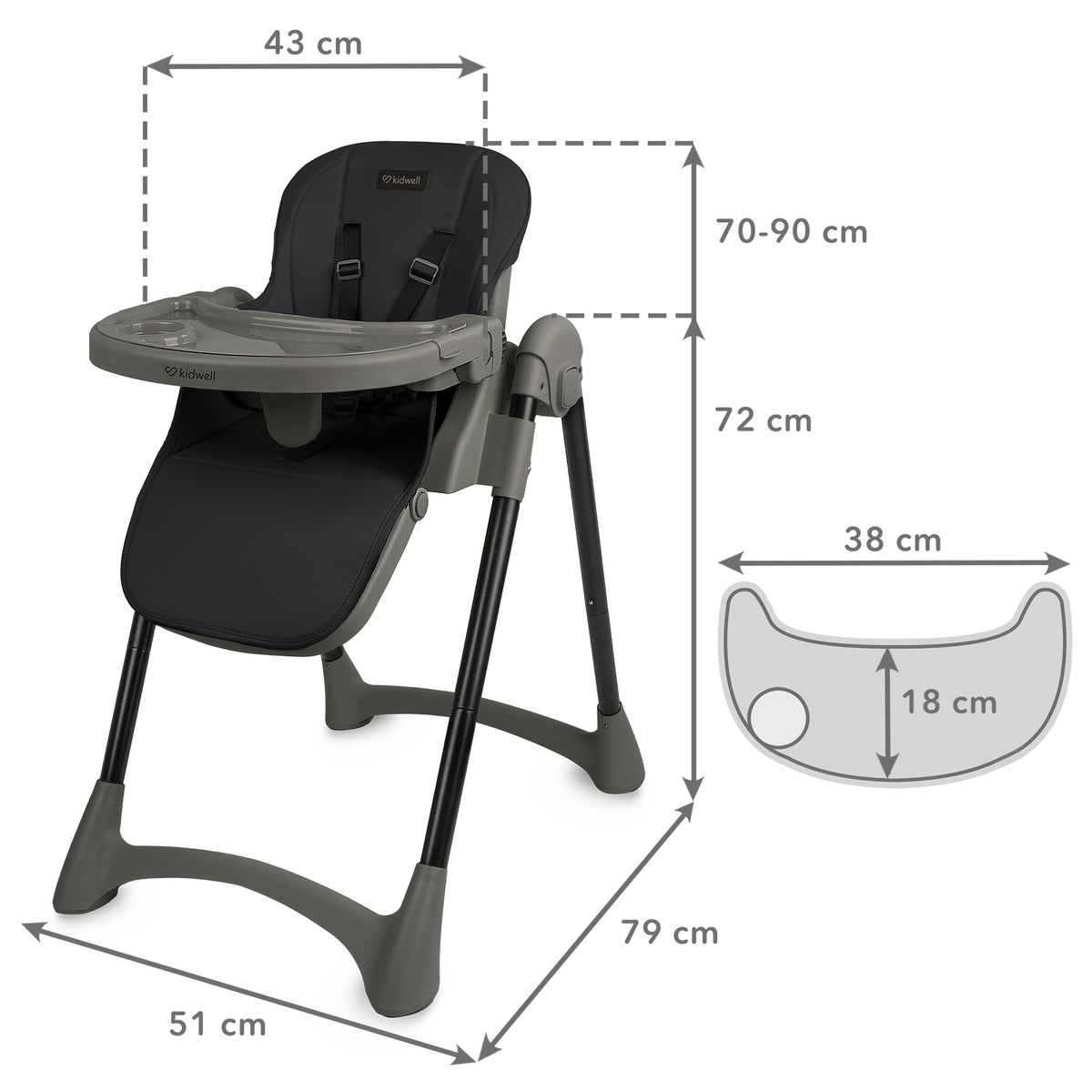 RetailSync:13999 KidWell FORTO Highchair