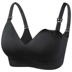 RetailSync:14041 MomCozy Smooth Ultra Soft & Omni Maternity Nursing Bra Black