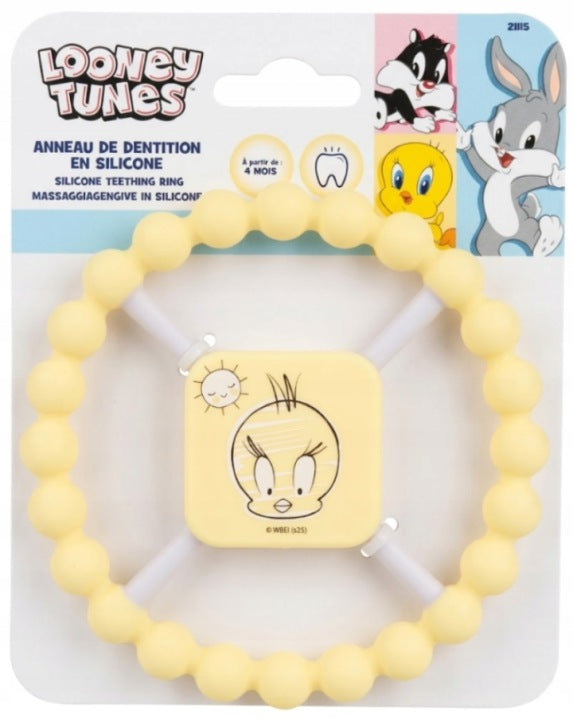 RetailSync:14117 Looney Tunes Tweety Silicone Teething Ring