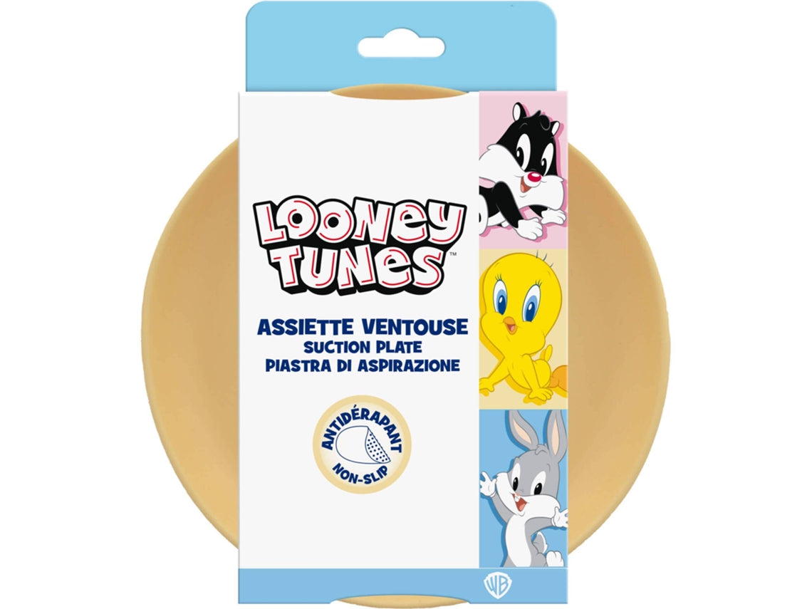 RetailSync:14127 Looney Tunes Silicone Plate w/Suction Pad