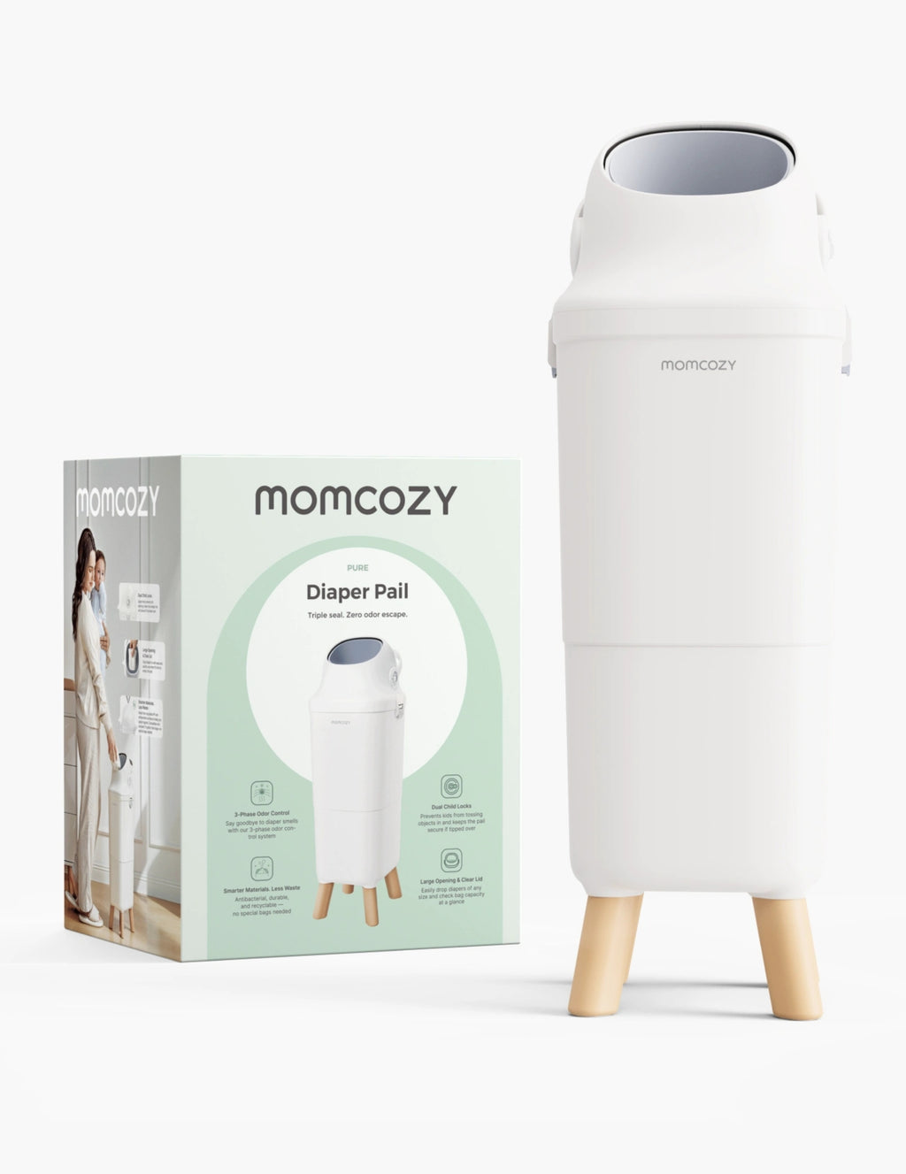 RetailSync:14367 MomCozy Triple Seal Nappy Bin