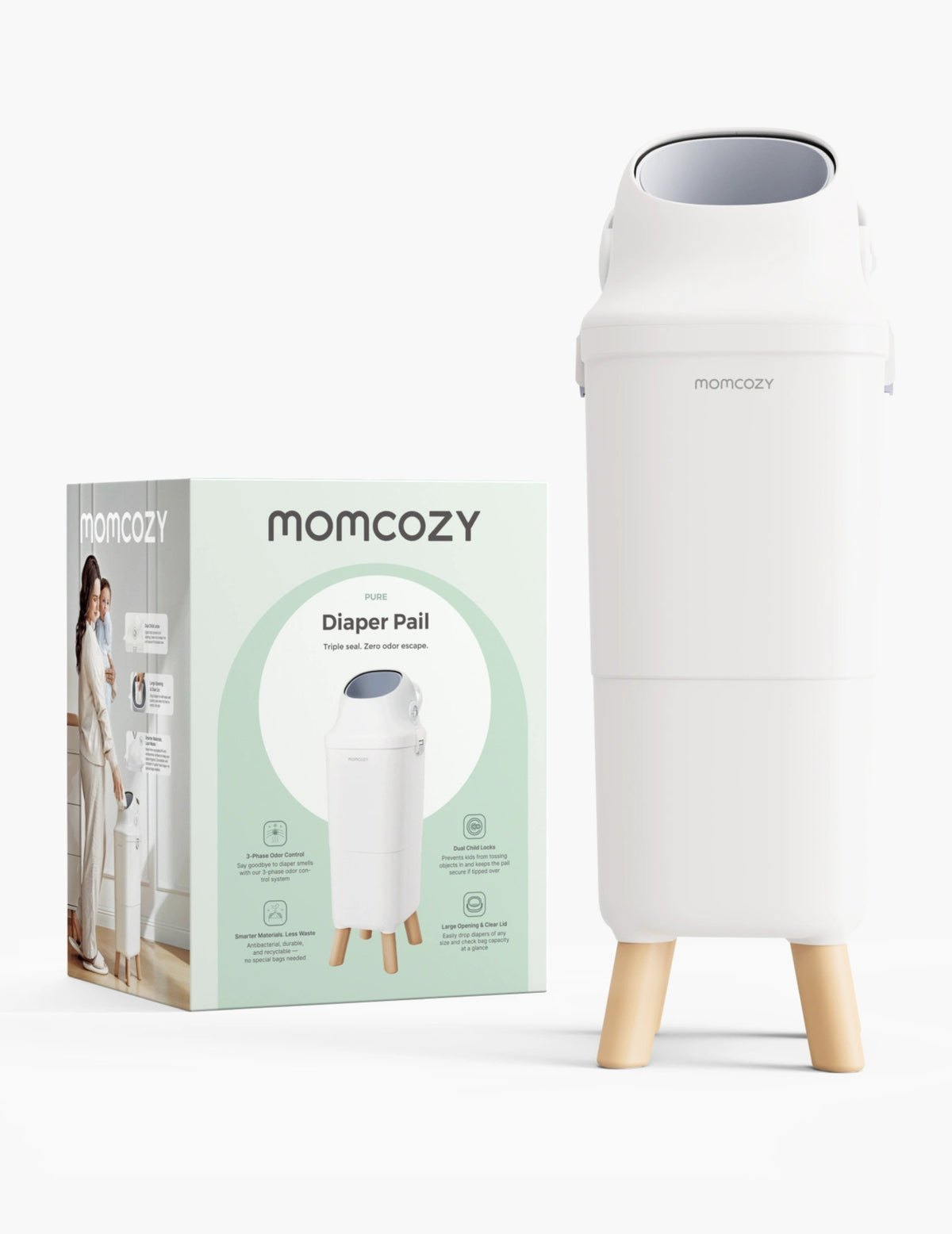 RetailSync:14367 MomCozy Triple Seal Nappy Bin