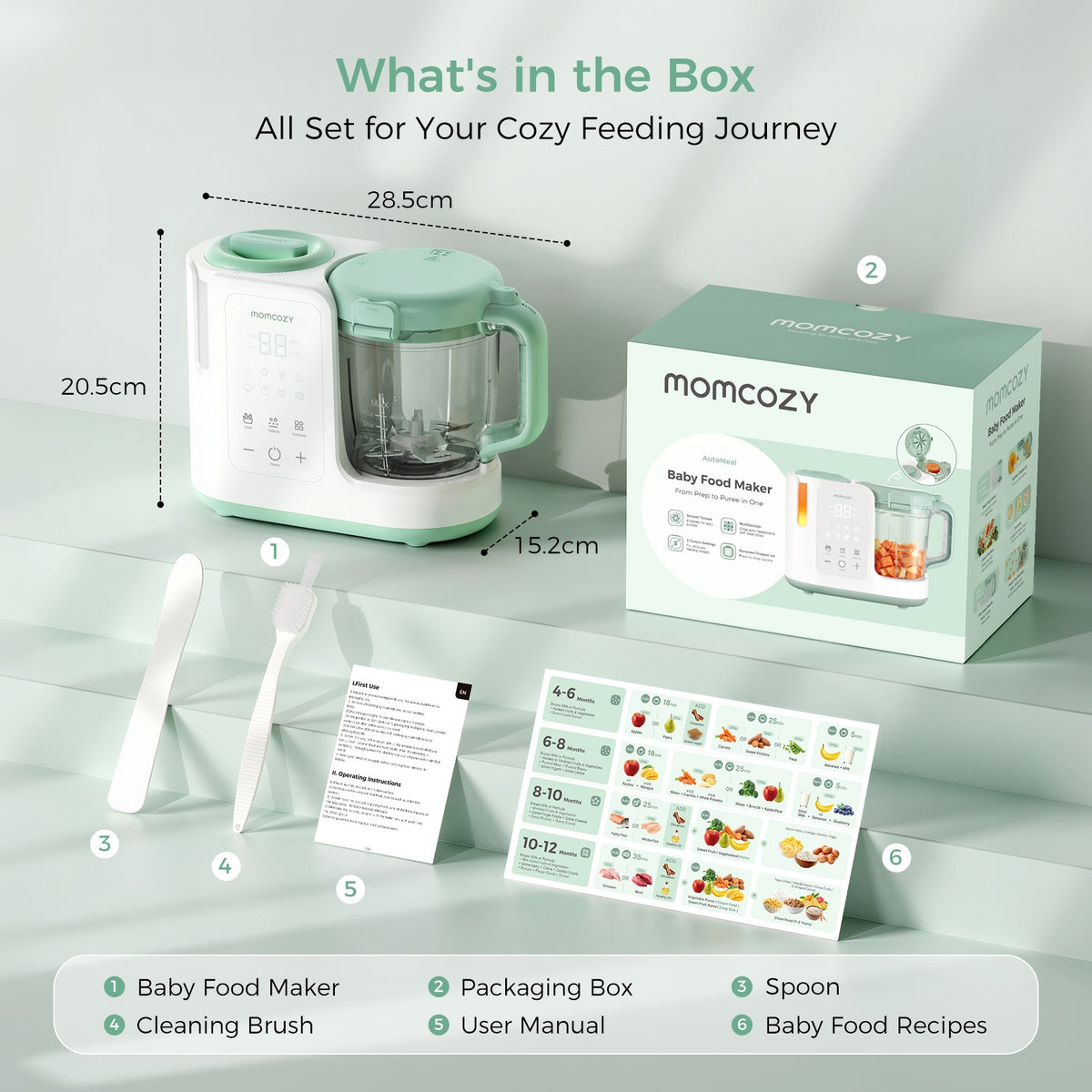 RetailSync:14396 MomCozy Auto Meal Baby Food Maker FM03