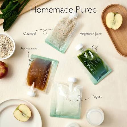 RetailSync:14443 MomCozy Reusable Squeeze Food Pouches x10