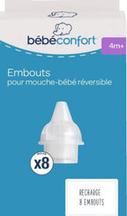 Bebe Confort 8 Disposable Tips (Refill For Reversible Baby Nasal Aspirator)