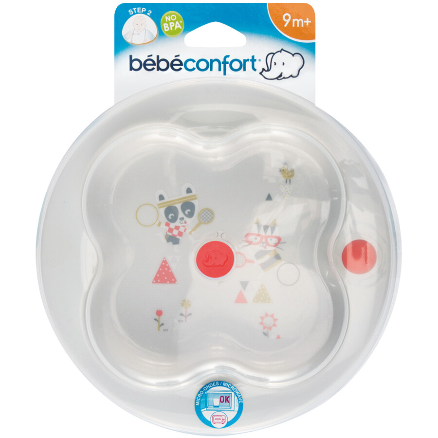 RetailSync:8673 Bebe Confort Learning Plate w/Cover