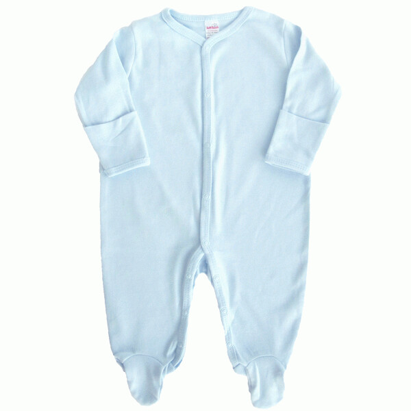 RetailSync:8700 Supersoft Sleepsuit W/Cuffed Mitten 3/6m