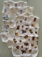RetailSync:8905 Nursery Time Short Sleeve Vests 3pk