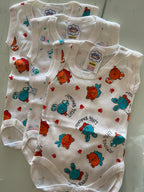RetailSync:8902 Nursery Time Short Sleeve Vests 3pk