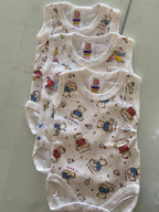 RetailSync:8903 Nursery Time Short Sleeve Vests 3pk