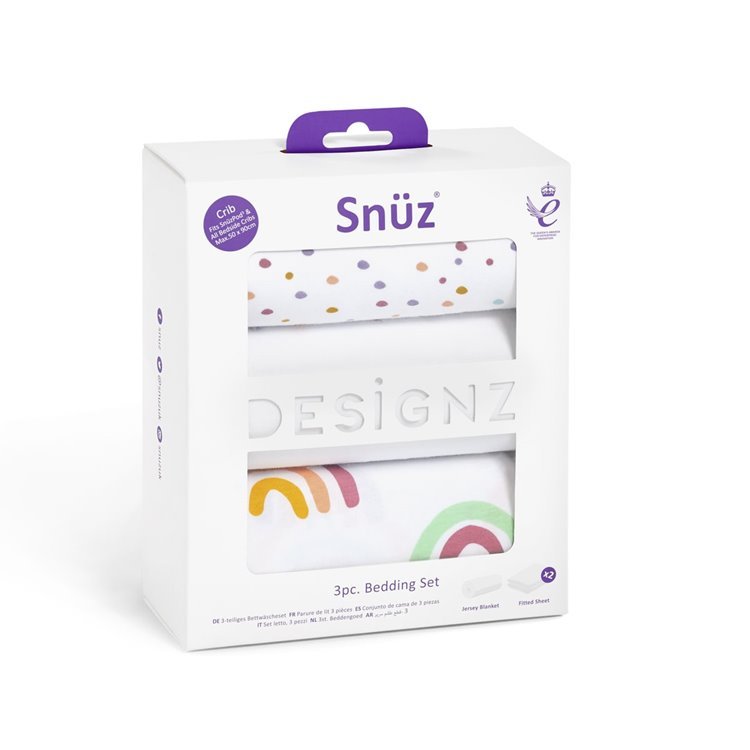 RetailSync:9100 Snuz 3pc Crib Bedding Set 44X80