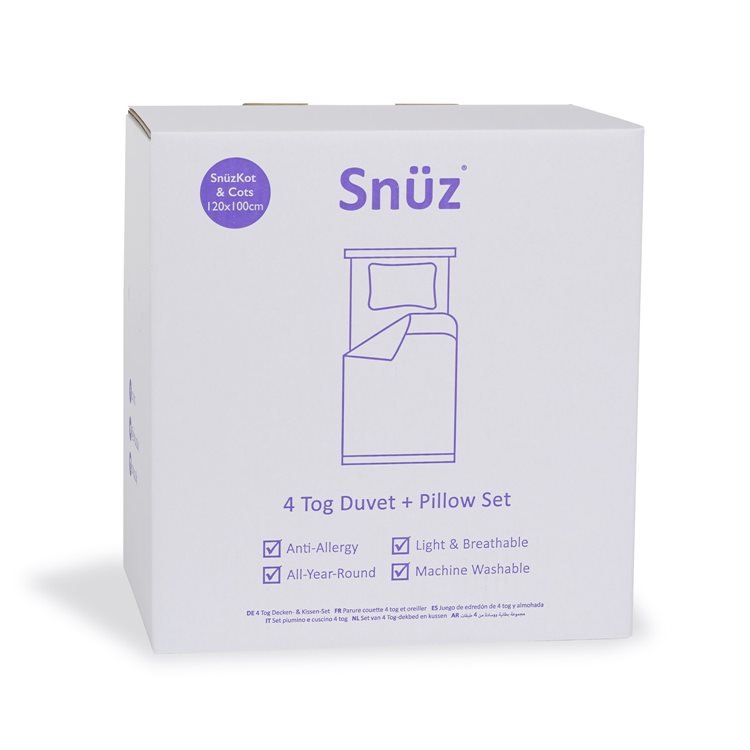 Snuz Cot Duvet & Pillow Bundle 4.0 Tog