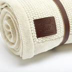 RetailSync:9116 The Little Green Sheep Organic Knitted Fleece Blanket