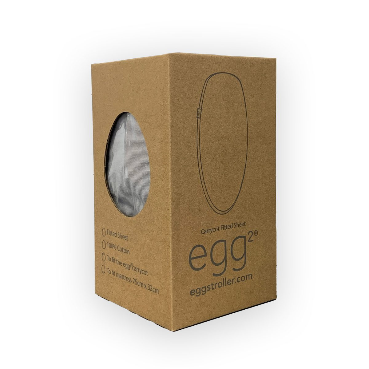 RetailSync:9162 Egg Carry Cot Fitted Sheets 2pk