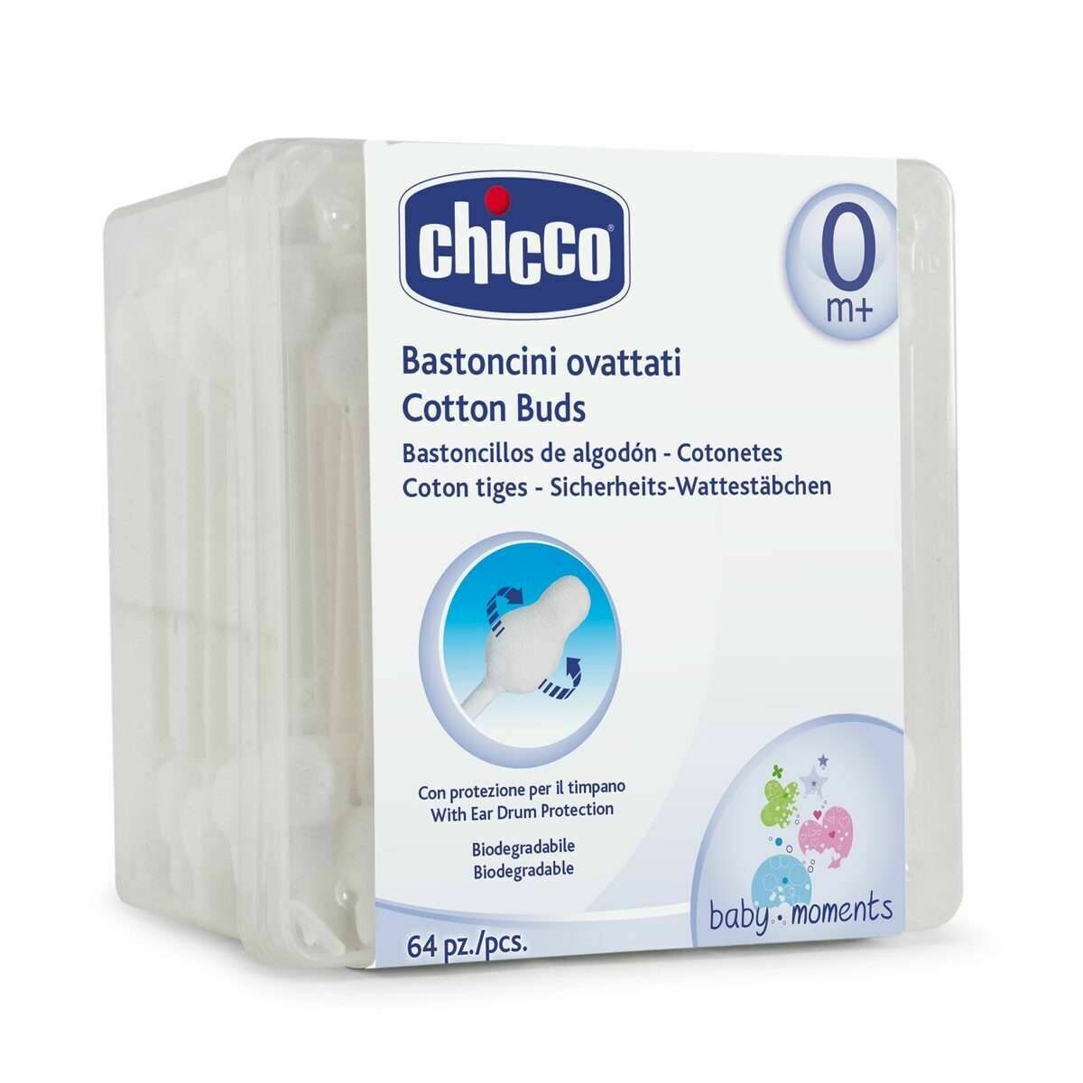 RetailSync:8567 Chicco Cotton Buds  - With Eardrum Protection (60pcs)