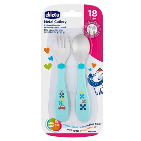 Chicco Metal Cutlery 18m+