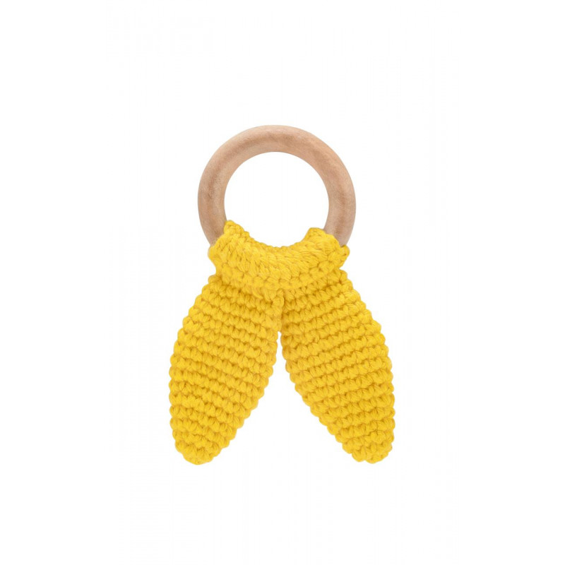 RetailSync:9347 Babyjem Teether Knitted Wooden ring