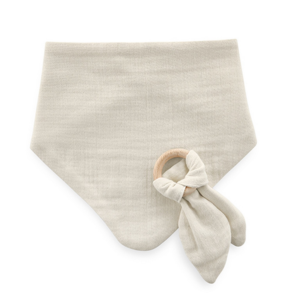 RetailSync:9369 BabyJem Muslin Bib w/Teether