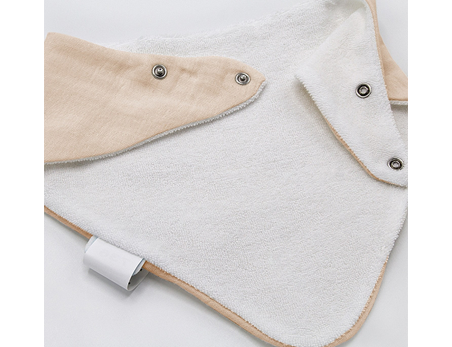 RetailSync:9378 BabyJem Muslin Bib w/Teether