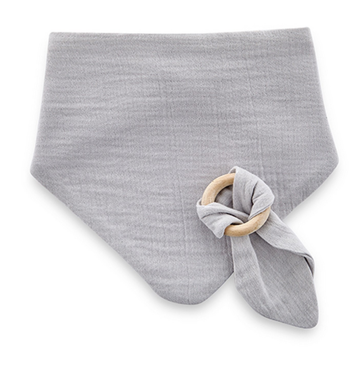 RetailSync:9379 BabyJem Muslin Bib w/Teether