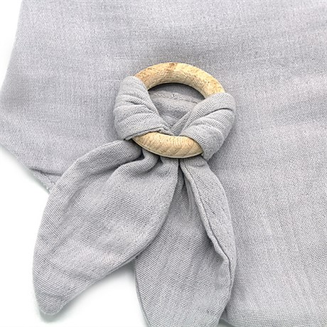 RetailSync:9381 BabyJem Muslin Bib w/Teether