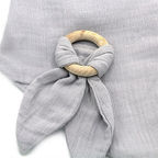 RetailSync:9381 BabyJem Muslin Bib w/Teether