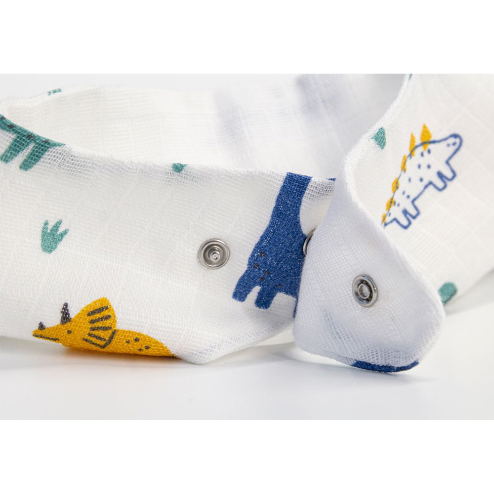 RetailSync:9384 BabyJem Muslin Bib w/Wooden Teether