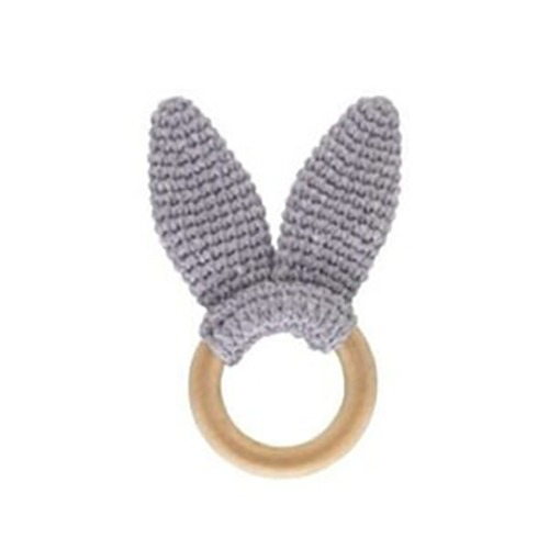 RetailSync:9388 BabyJem Knitted Wooden Teething Ring
