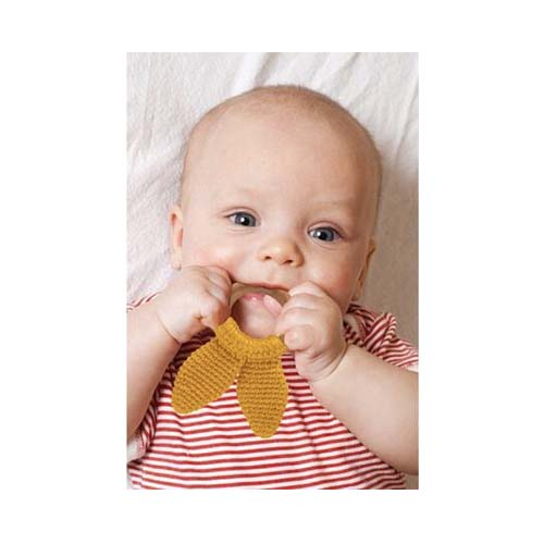 RetailSync:9389 BabyJem Knitted Wooden Teething Ring