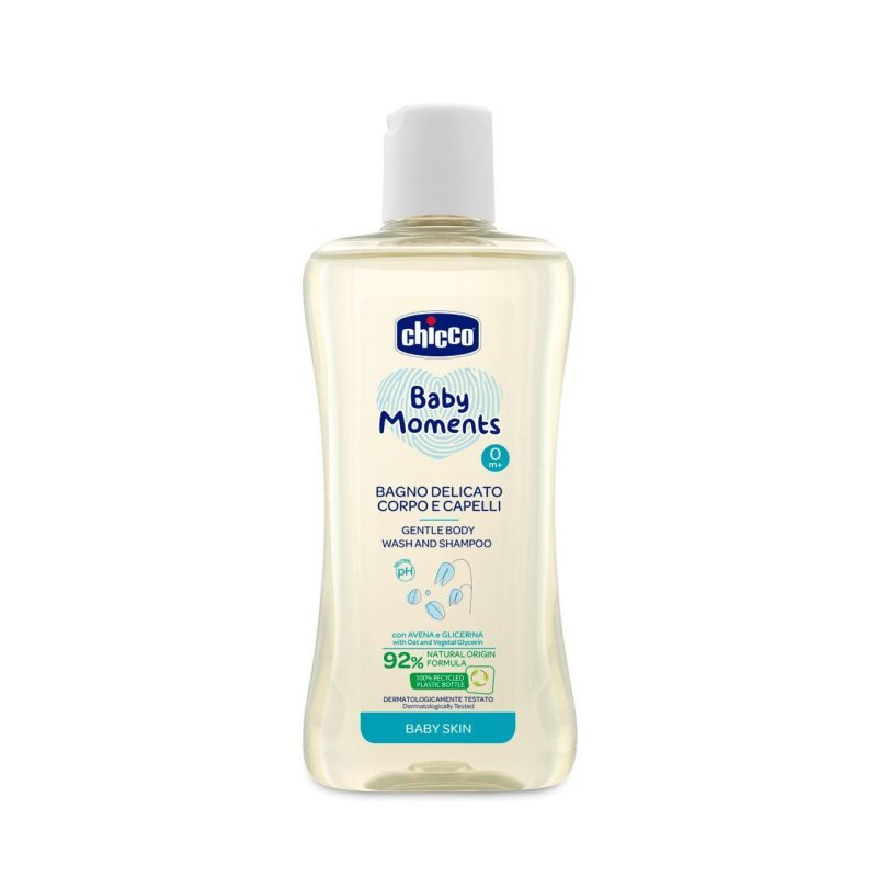 RetailSync:14156 Chicco Baby Moments Body Wash And Shampoo 200ml
