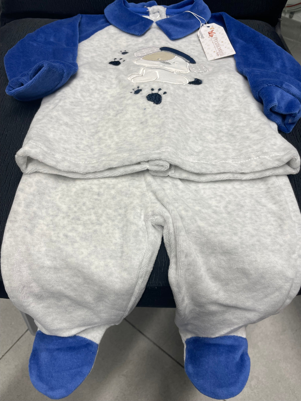 RetailSync:9869 Preziosini Baby 2pc Set Fleece Boy 3/6