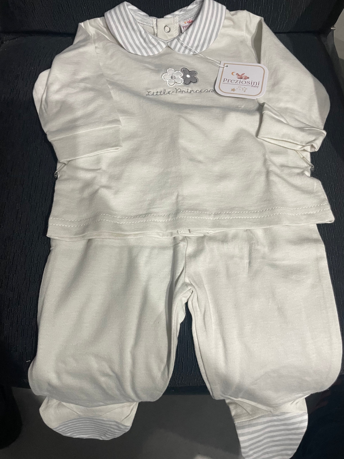 RetailSync:9877 Preziosini Baby 2pc Set Cotton 6/9