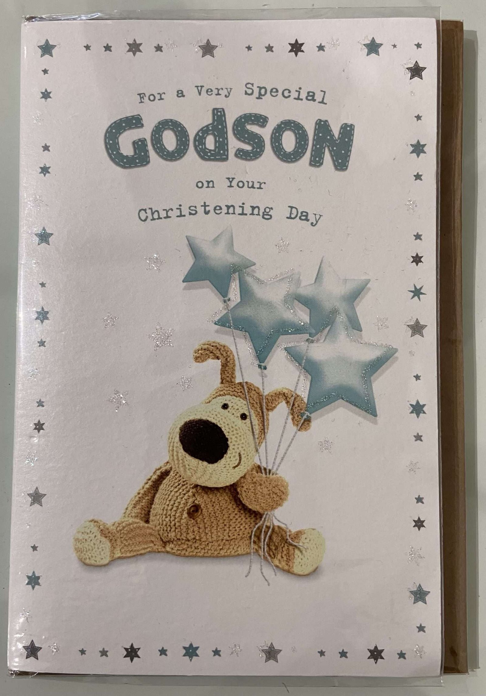 Card Boofle Christening - Little Stars Malta