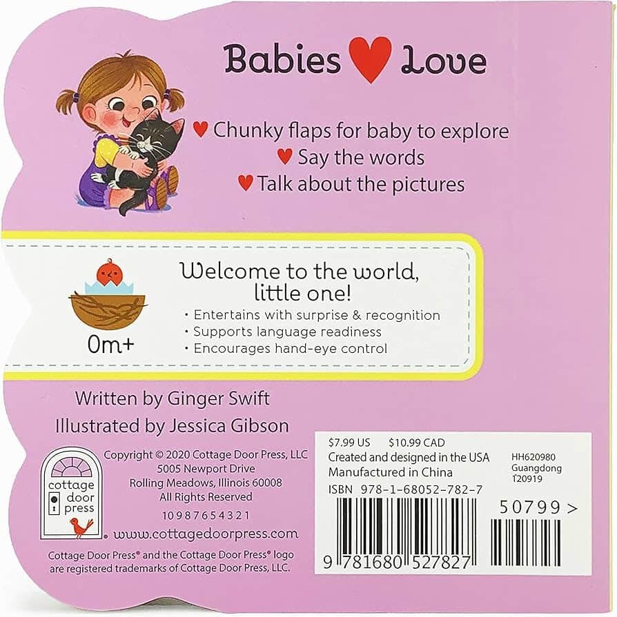 Cottage Door Books – Lift A Flap : Babies Love Kittens